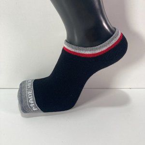 Made Here No Show Socks Black and Gray